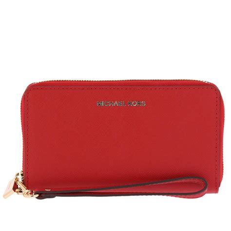 michael kors red wallet sale|michael kors bifold wallet women's.